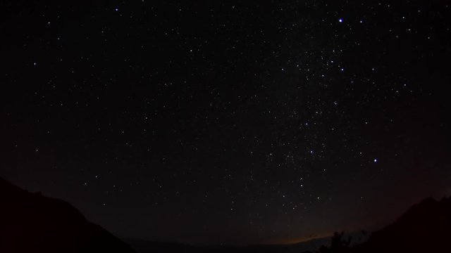 Time lapse starry sky in Chiapas, Mexico