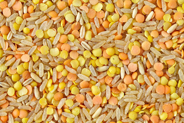 Mix Of Rice, Lentils And Oats