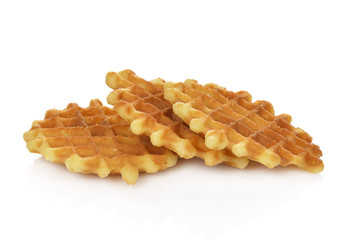 waffles isolated on white background