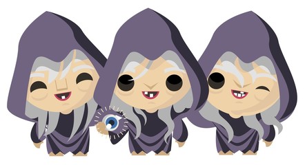 three old sisters grey ones with one eye greek roman mythology