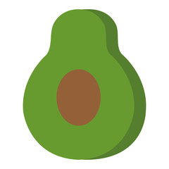 avocado fresh vegetable icon vector illustration design