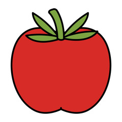 tomato fresh vegetable icon vector illustration design
