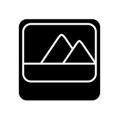 picture icon over white background vector illustration