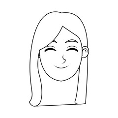 woman cartoon avatar profile picture female vector illustration