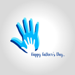 Fototapeta na wymiar happy fathers day greeting card vector illustration