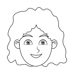 woman cartoon avatar profile picture female vector illustration