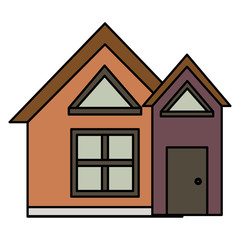 exterior house isolated icon vector illustration design