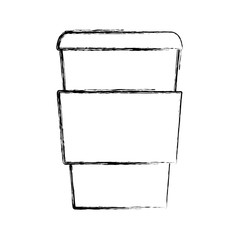 coffee cup icon over white background vector illustration