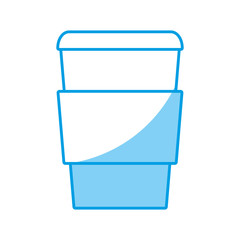 coffee cup icon over white background vector illustration