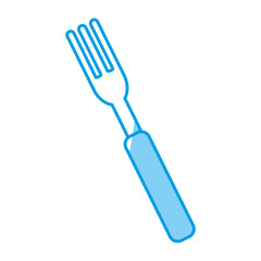 fork icon over white background vector illustration