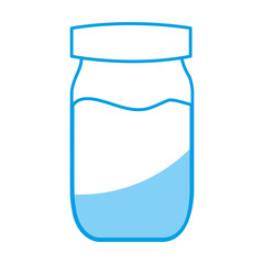 marmalade bottle icon over white background vector illustration