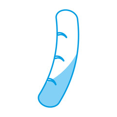 sausage icon over white background vector illustration