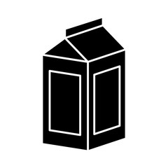 milk box icon over white background vector illustration