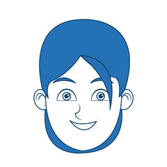 Set of woman's emotions. Facial expression. Girl Avatar. Vector illustration of a flat design