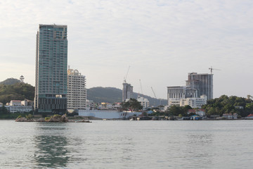 Sriracha city in the morning.