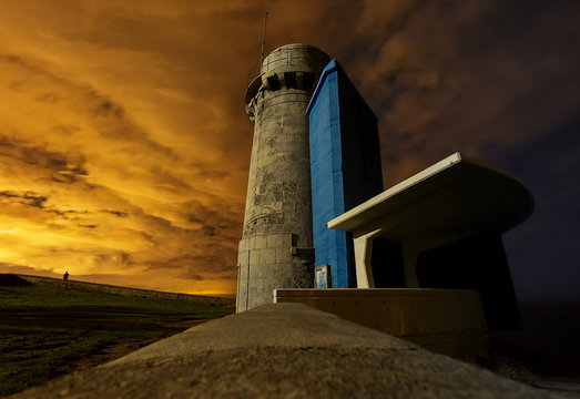 High tower in picturesque place