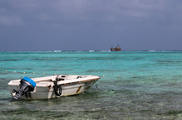 boat  and old ship