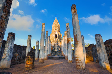 Wat Phra Si Rattana Mahathat - Chaliang at Si Satchanalai Historical Park, a UNESCO World Heritage Site in Thailand