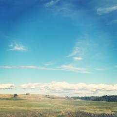 Fototapeta premium Landscape in Alberta with Effects