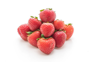 fresh strawberry on white background