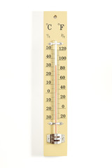 wooden thermometer scale