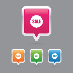 Sale Badge Pin Marker Icons