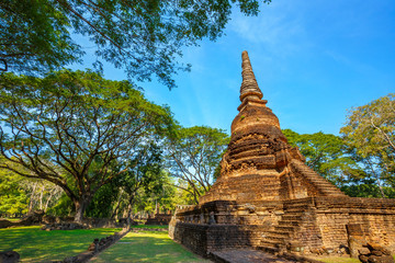 Wat Nang Phaya at Si Satchanalai Historical Park, a UNESCO World Heritage Site in Thailand