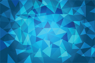 blue poly texture or background vector illustration