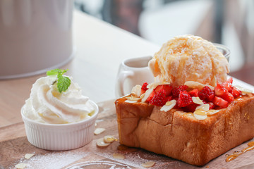 Strawberry Honey toast breads 