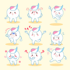 Obraz premium tooth with paste do emotion