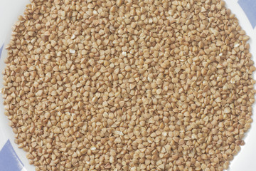 Buckwheat on the plate