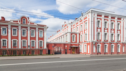 The building of the St. Petersburg University on Universitetskaya embankment, house 9, build in 1842