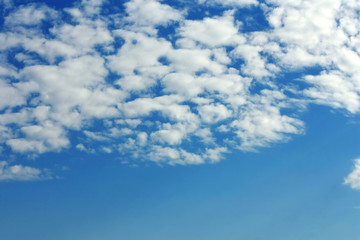 Natural background, skyscape and clouds