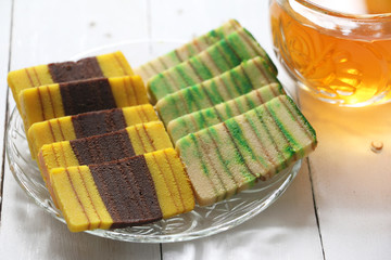 Kek Lapis Sarawak, popular Sarawak Borneo layered cake
