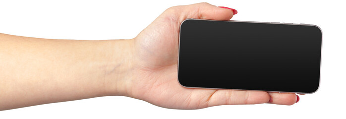 Smart Phone on Hand Isolated