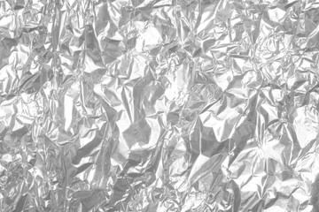 Shiny silver gray foil texture for background and design art work.