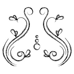 Elegant Victorian style frame vector illustration design