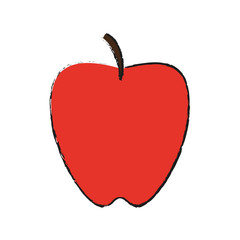 Apple fruit sweet design graphic icon vector illustration draw