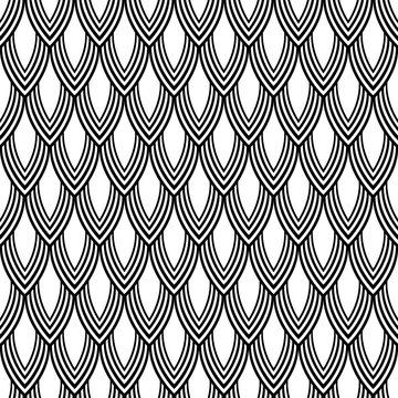 Premium Vector  Monochrome seamless pattern with contour feathers simple  doodle print for tshirt paper fabric and stationery hand drawn vector  illustration for decor and design