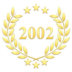 Lauriers 3 étoiles 2002 sur fond blanc 