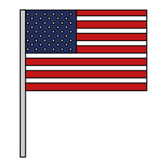 united states of asmerica flag vector illustration design