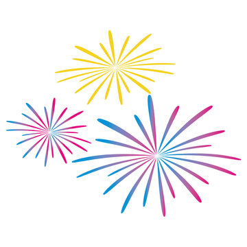 fireworks splash isolated icon vector illustration design