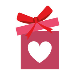 gift box love valentines day related icon icon image vector illustration design 
