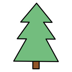 pine tree plant isolated icon vector illustration design