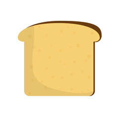 bread icon over white background colorful design vector illustration