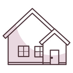 exterior house isolated icon vector illustration design