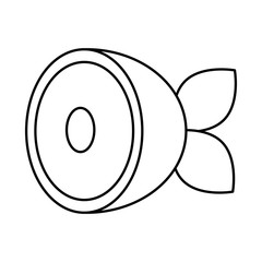 ham icon over white background vector illustration