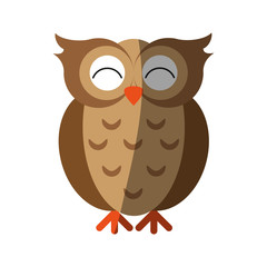 happy cute  owl icon image vector illustration design 