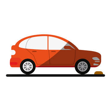 parked car sideview icon image vector illustration design 
