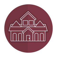 exterior house isolated icon vector illustration design
